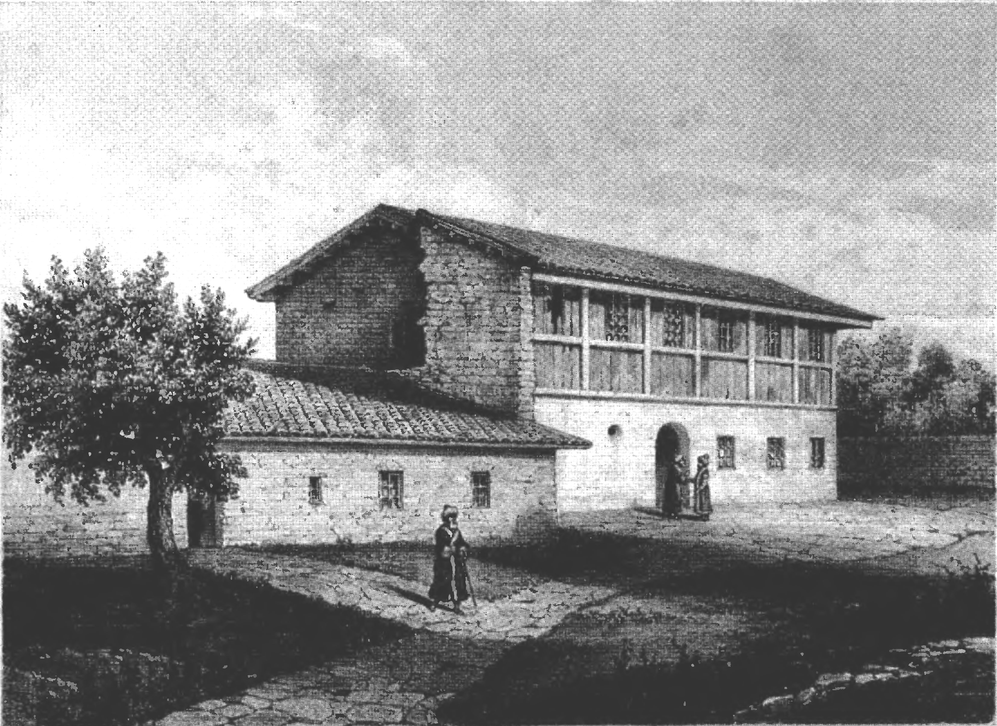 Каффинская синагога 1309 года (из альбома Э. де Вильнёва)