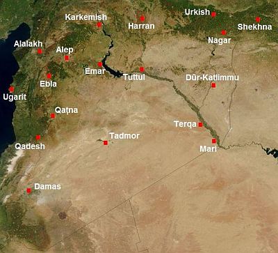 Угарит и основные города Сирии во II тысячелетии до н. э.