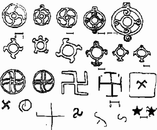 Индоарийские символы у салтовцев