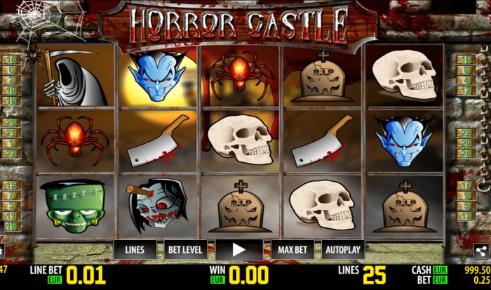 Игровой автомат без регистрации «Horror Castle» в казино Spin City