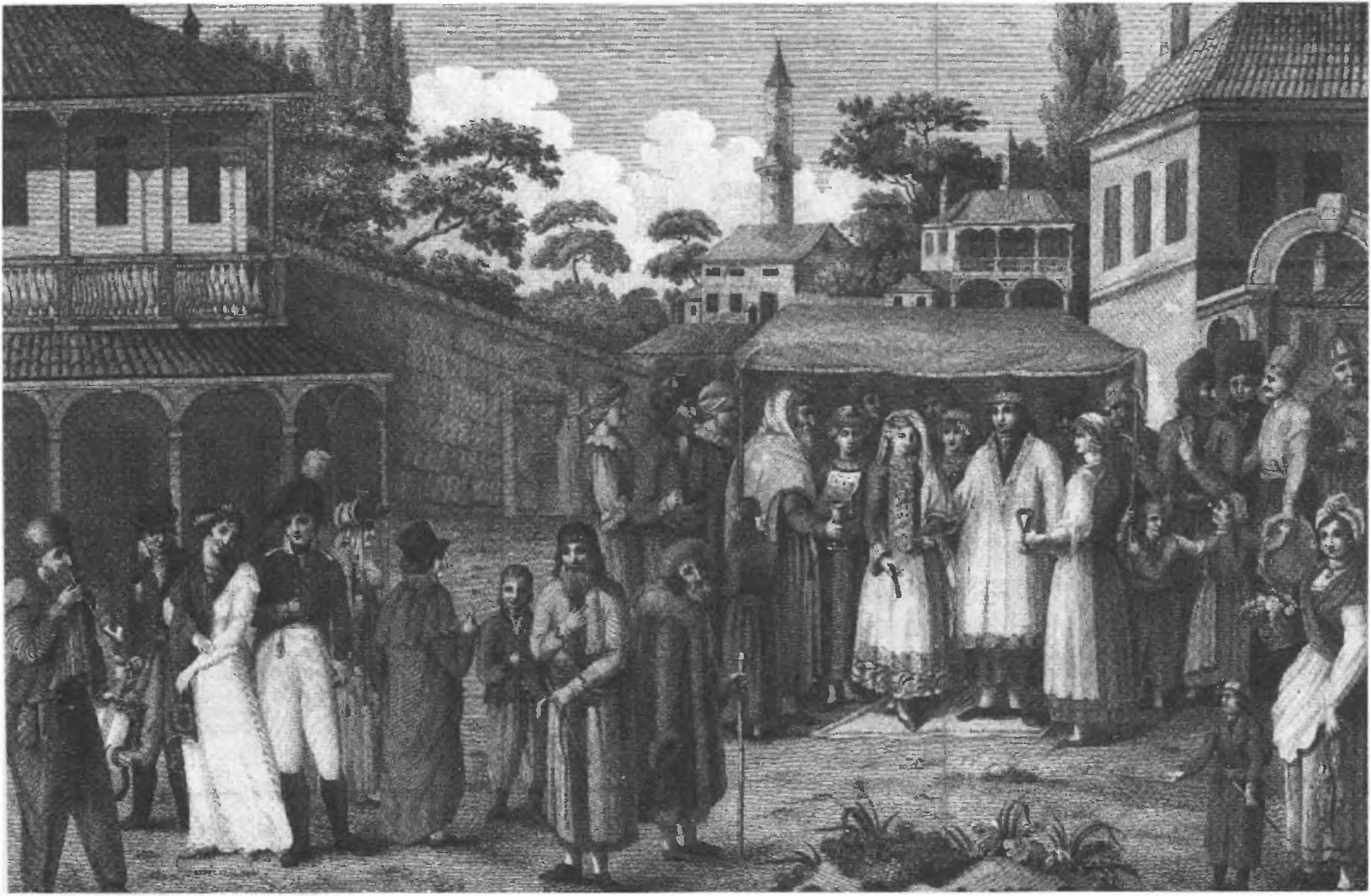 Еврейская свадьба в Симферополе в начале XIX века (из книги П. Сумарокова)