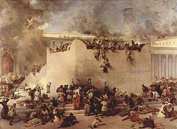 Картина Франческо Хайеса «Разрушение Иерусалимского Храма»
