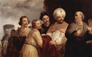 Елисей отказывается от подарков на картине Питера Греббера (1637 г.)